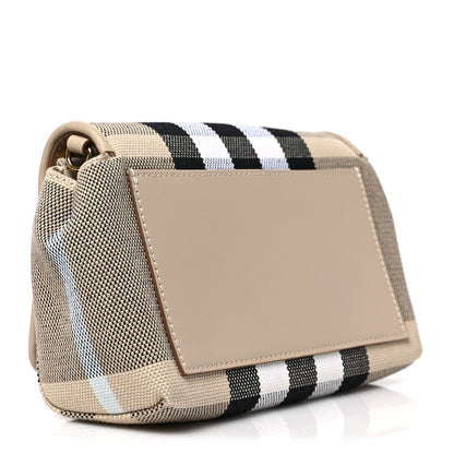 Burberry Canvas Check Hackberry Crossbody Bag Soft Fawn 2 of 8