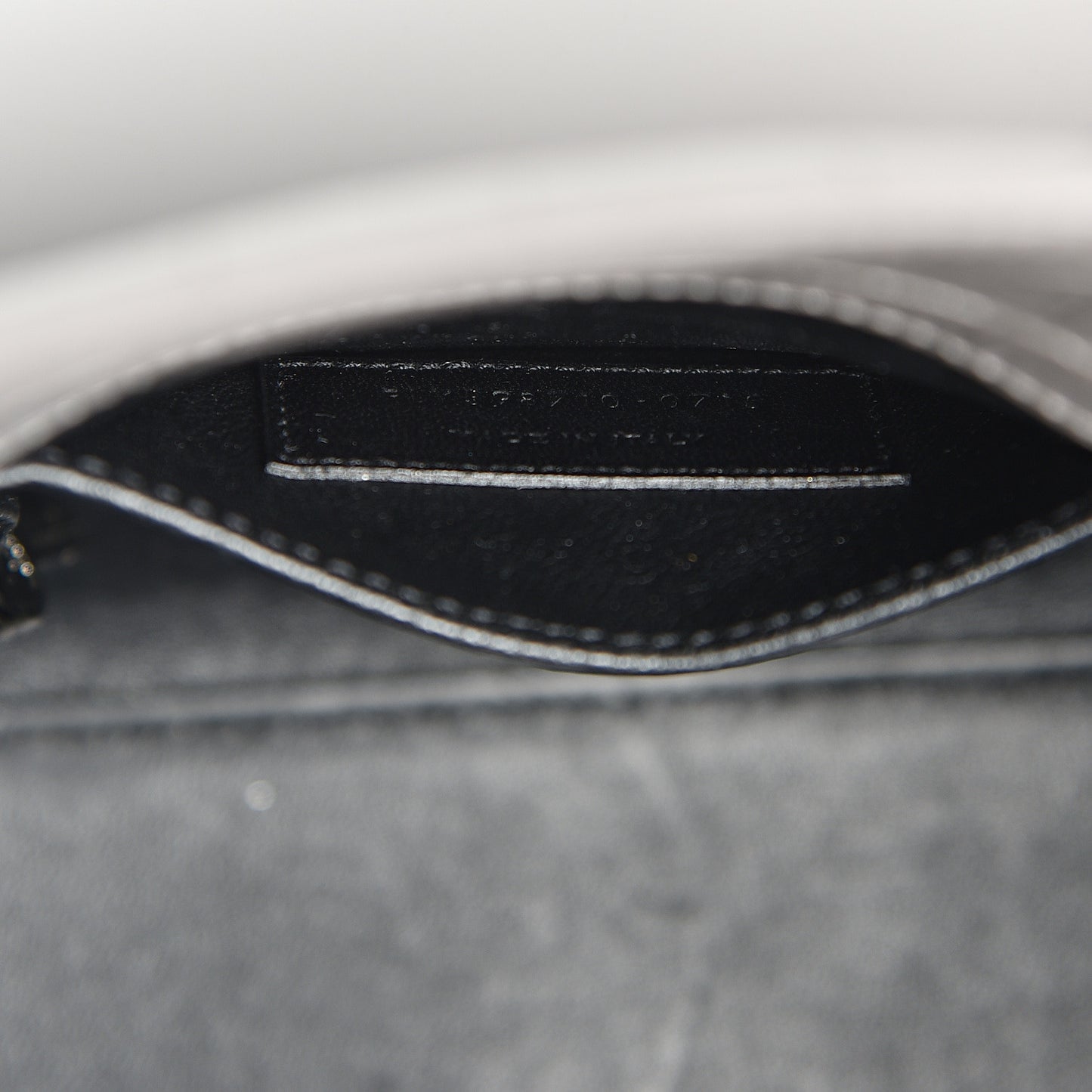 Calfskin Crocodile Embossed Baby Sac De Jour Fog