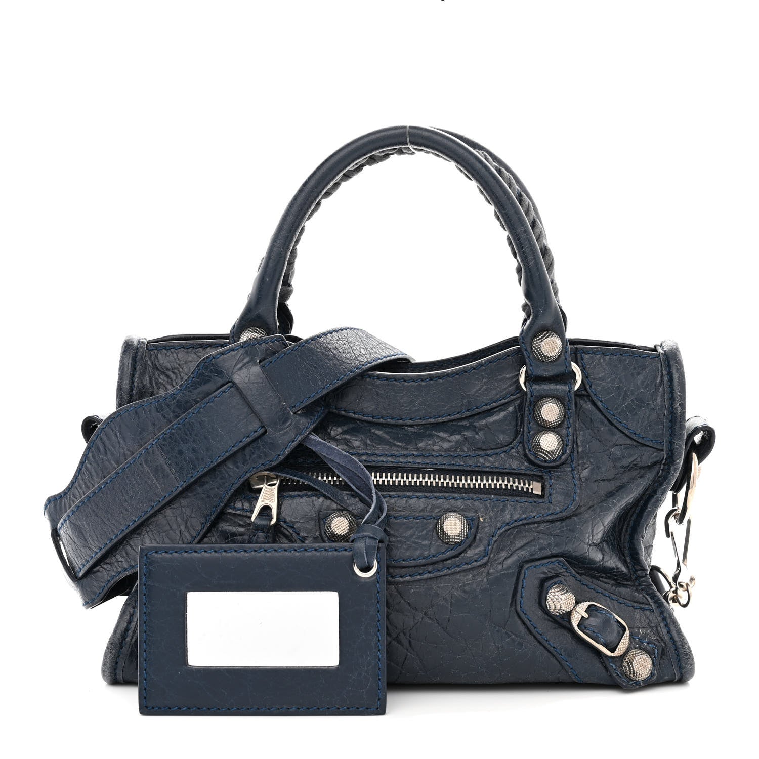 Balenciaga Agneau Giant 12 Silver Hardware Mini City Gris