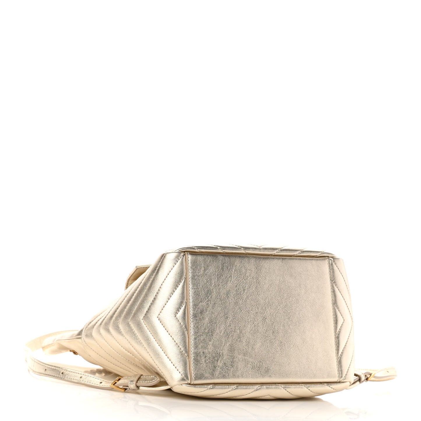 Lambskin Matelasse Monogram Joe Backpack Pale Gold