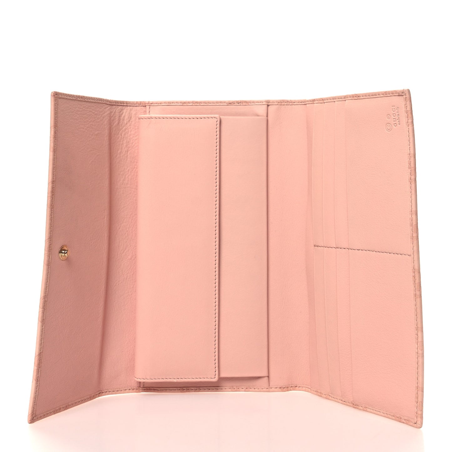 Guccissima Continental Flap Wallet Pink