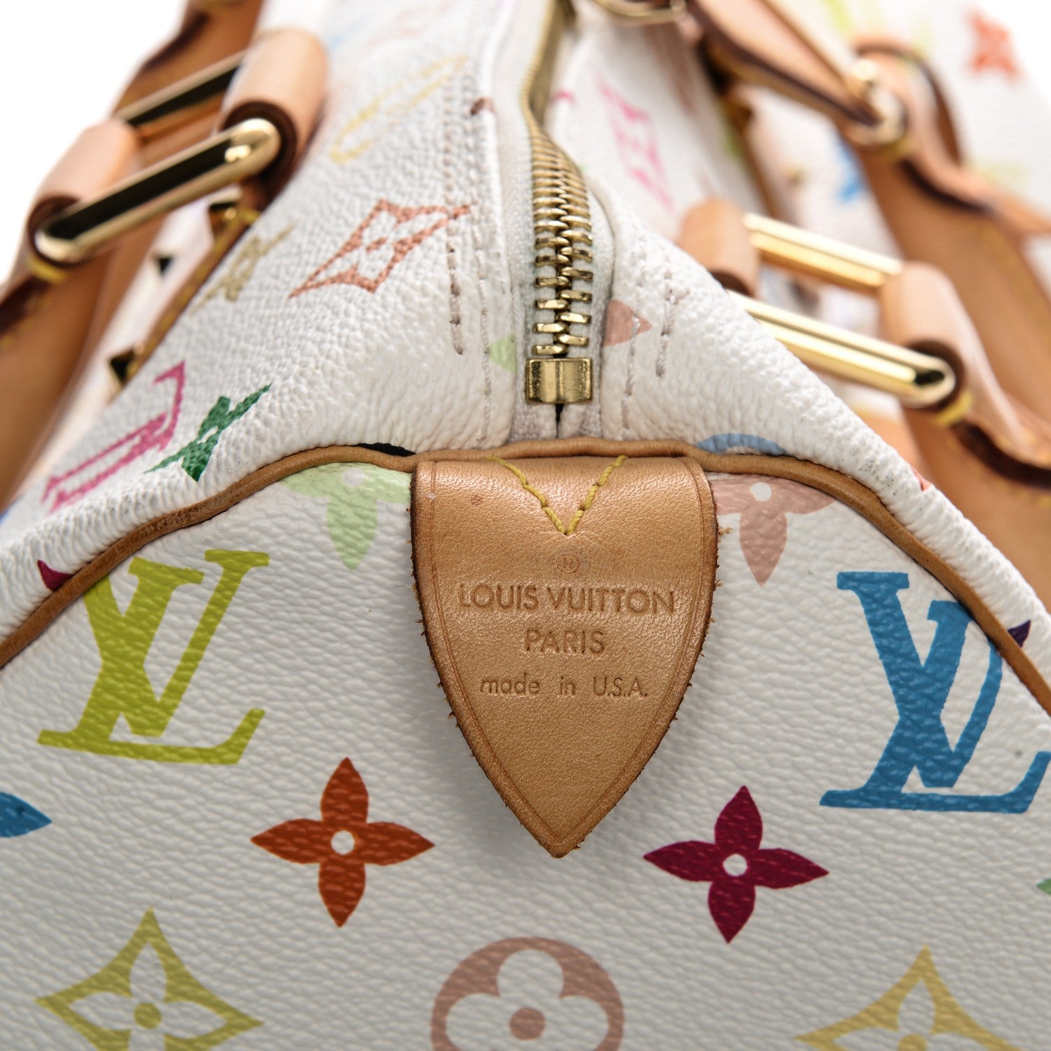 Louis Vuitton Monogram Multicolor Speedy 30 White 6 of 10