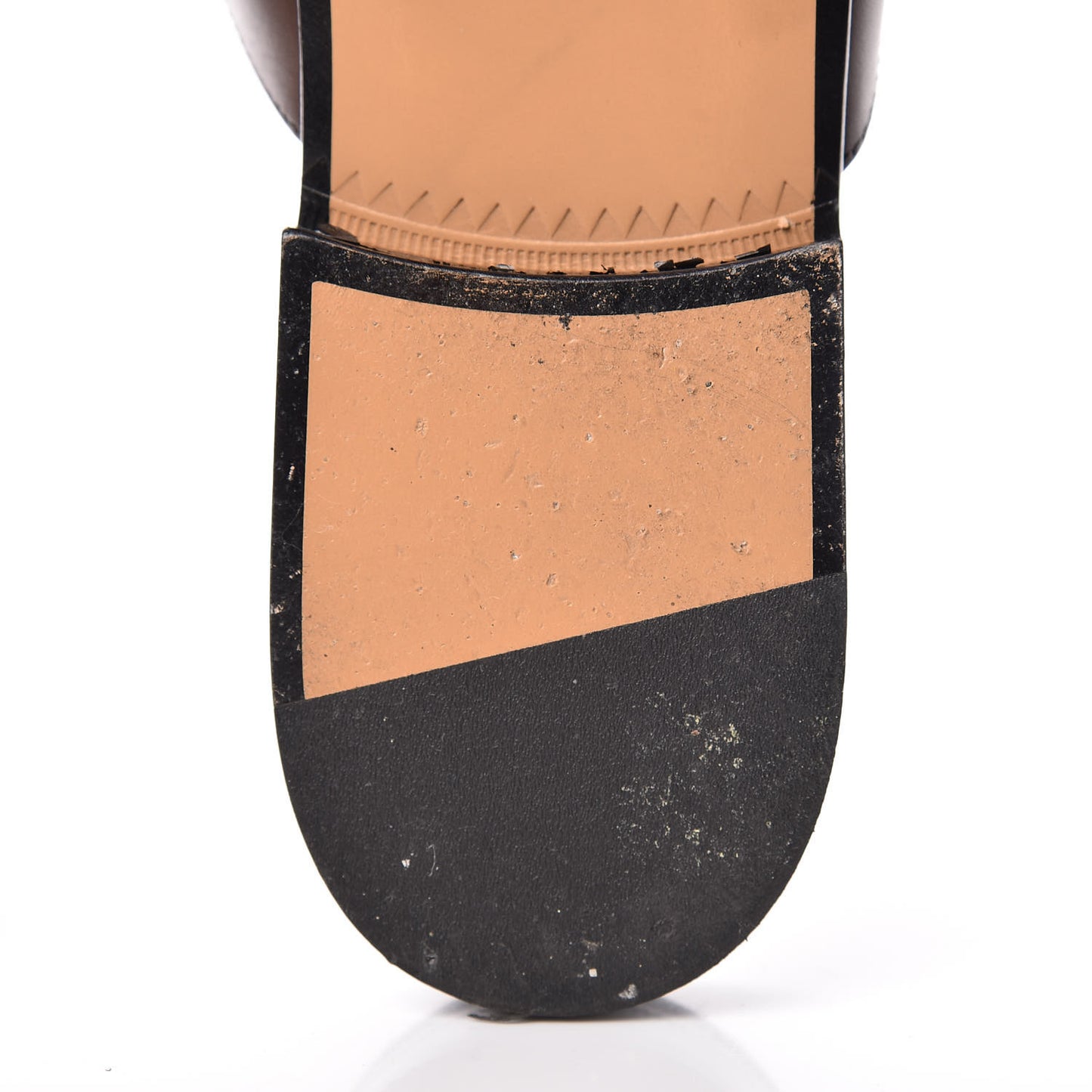 Calfskin Web Womens Peyton GG Slippers 39 Dark Brown