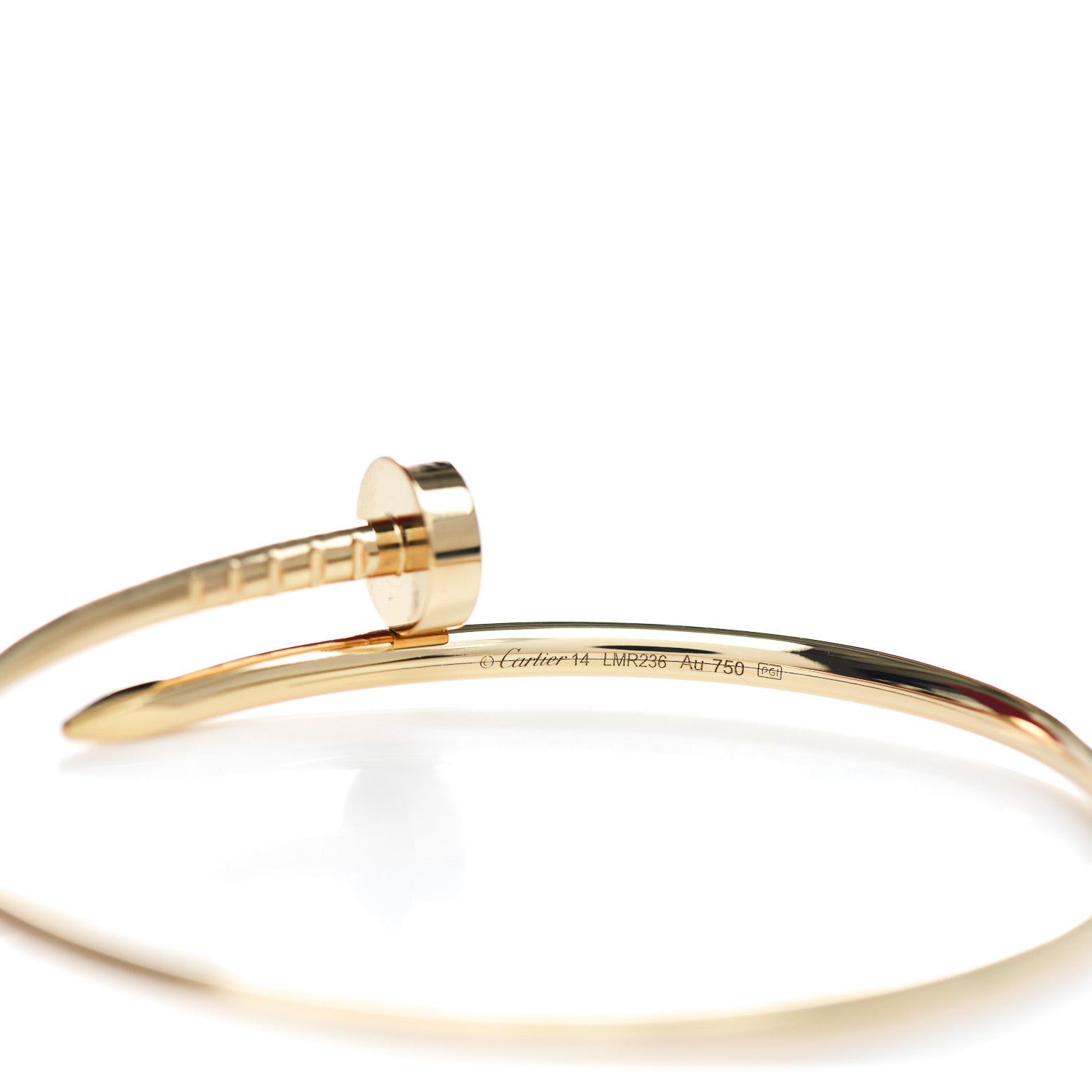Cartier 18K Yellow Gold Small Juste Un Clou Bracelet 14 3 of 4