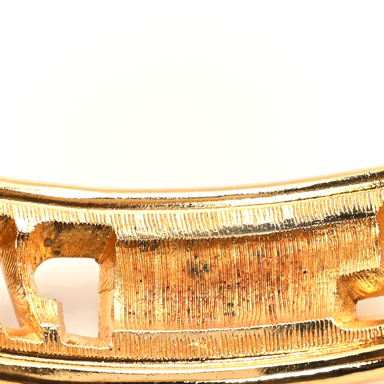 Chanel Logo Paris Cut Out Bangle Gold 4 of 4