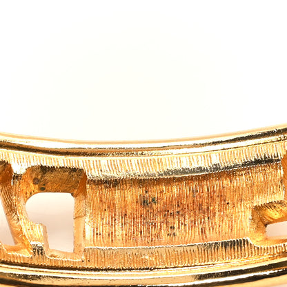 Chanel Logo Paris Cut Out Bangle Gold 4 of 4