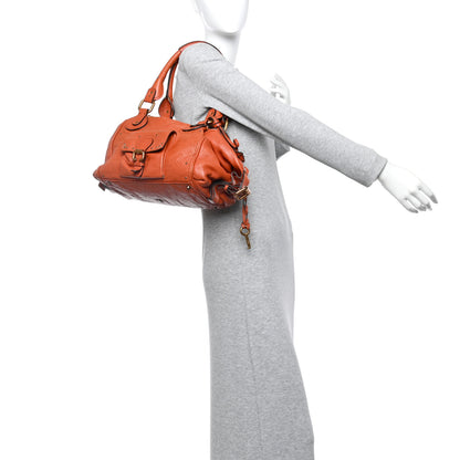 Chloe Calfskin Paddington Front Pocket Tote Whiskey 2 of 9