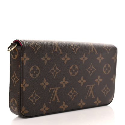 Louis Vuitton Monogram Pochette Felicie Chain Wallet Fuchsia 4 of 9