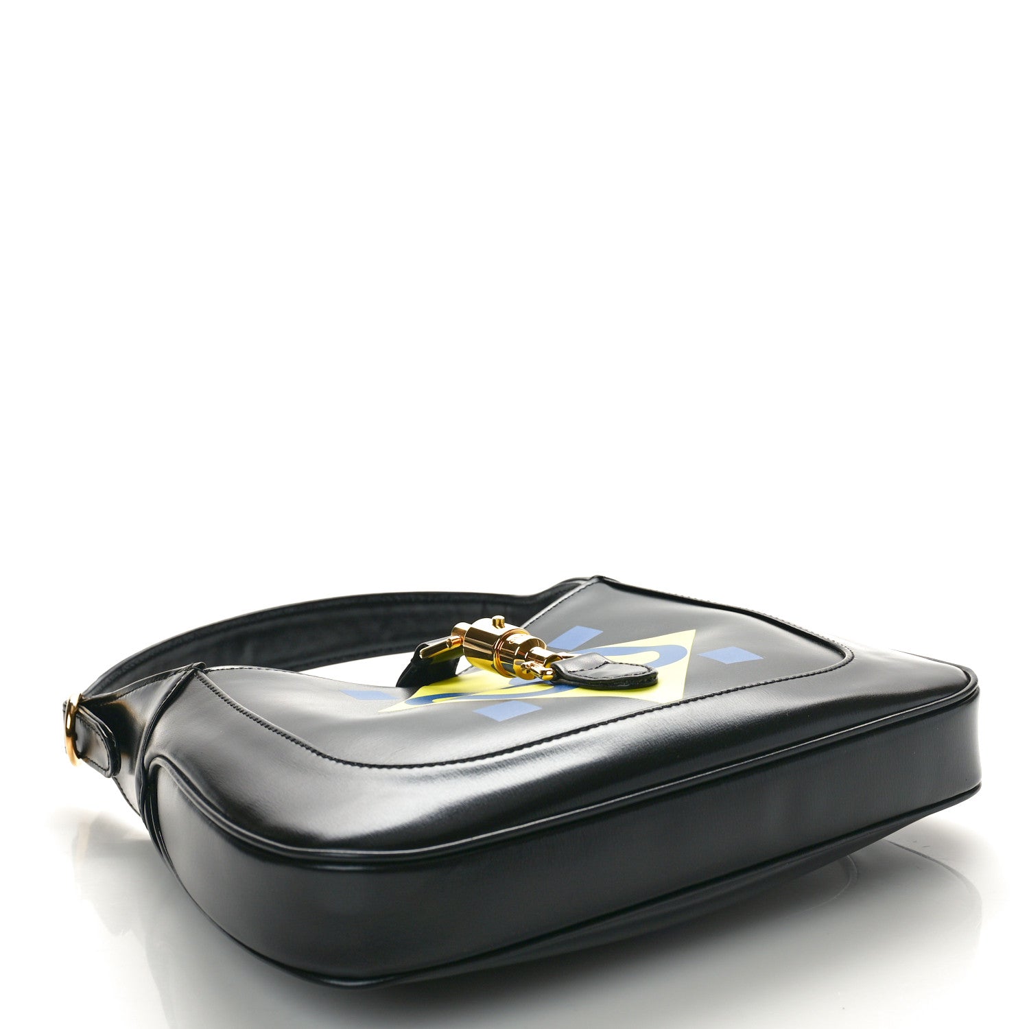 Gucci Calfskin Geometric Small Jackie 1961 Hobo Black 4 of 10