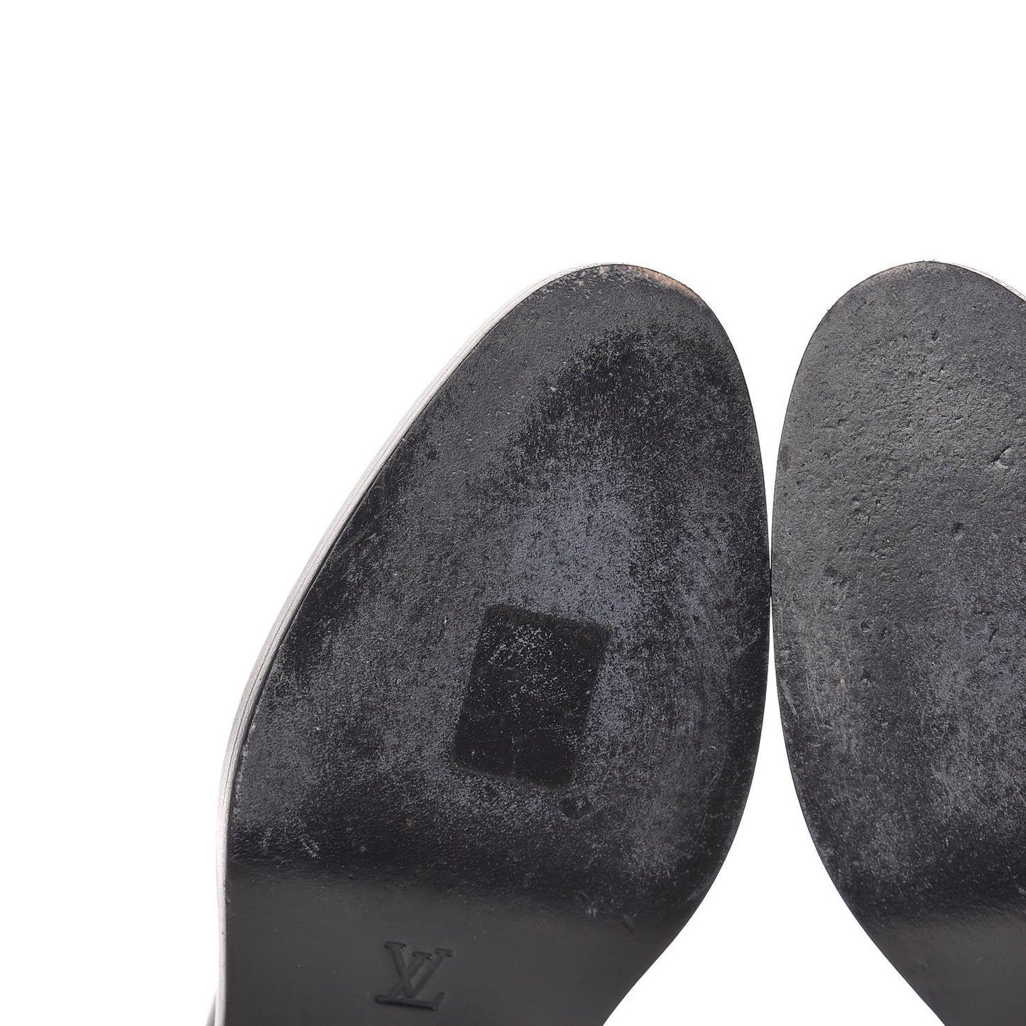 Monogram Patent Academy Flat Loafers 36 Navy