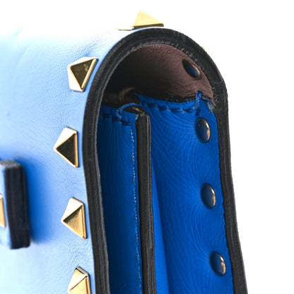 Valentino Garavani Nappa Rockstud Wristlet Clutch Blue Fluo 13 of 15