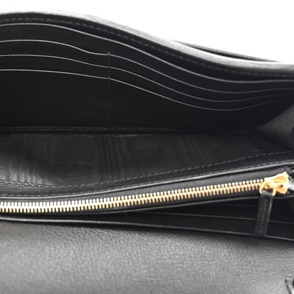 Gucci Roxy Calfskin Blondie Continental Chain Wallet Black 5 of 11