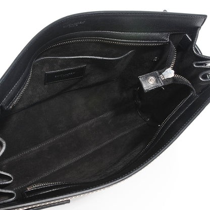 Saint Laurent Calfskin Stud Sac De Jour Clutch Black 5 of 8