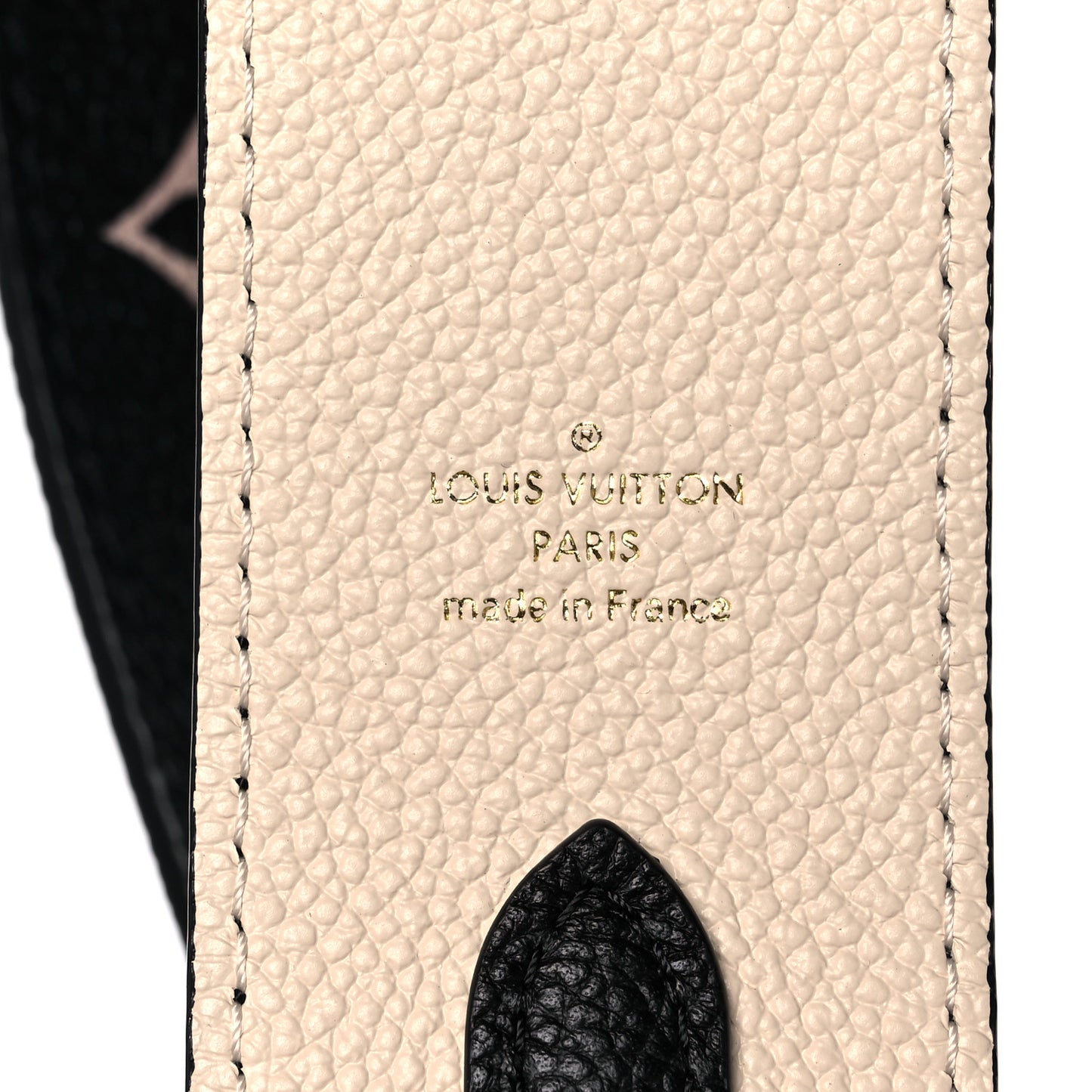 Empreinte Monogram Bandouliere Shoulder Strap Black Beige