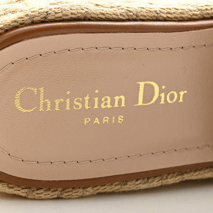 Christian Dior Calfskin Graphic Cannage Attitude Dior Wedge Slide 37.5 Camel 6 of 8