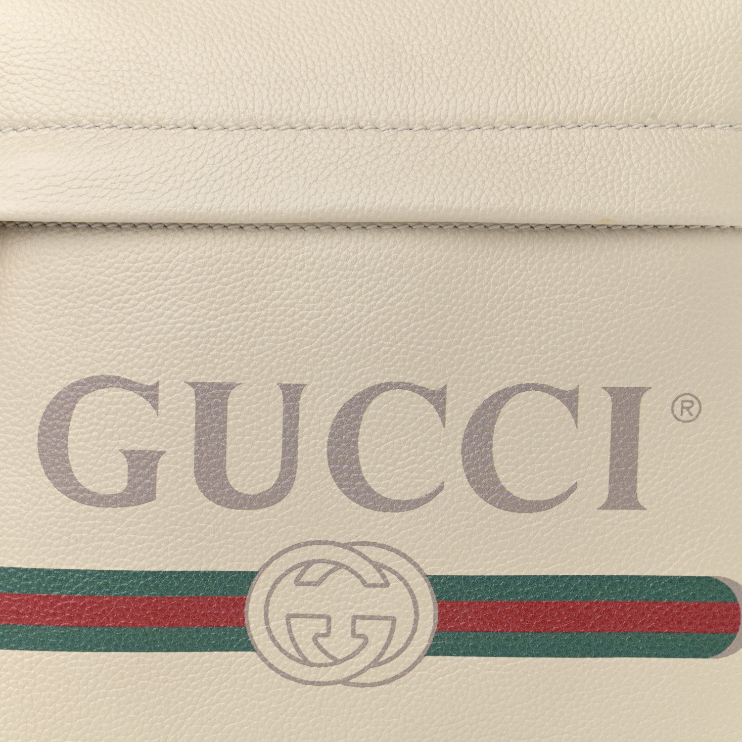 Gucci Calfskin Logo Day Backpack Mystic White 8 of 11