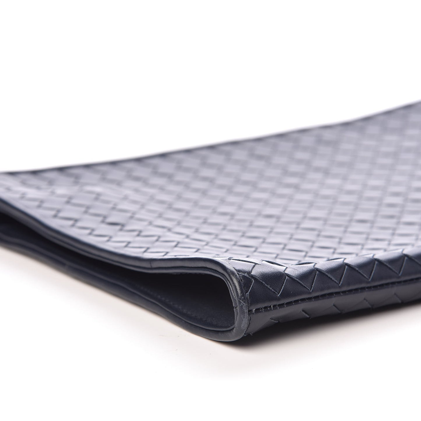 Calfskin Intrecciato Small Document Light Tourmaline