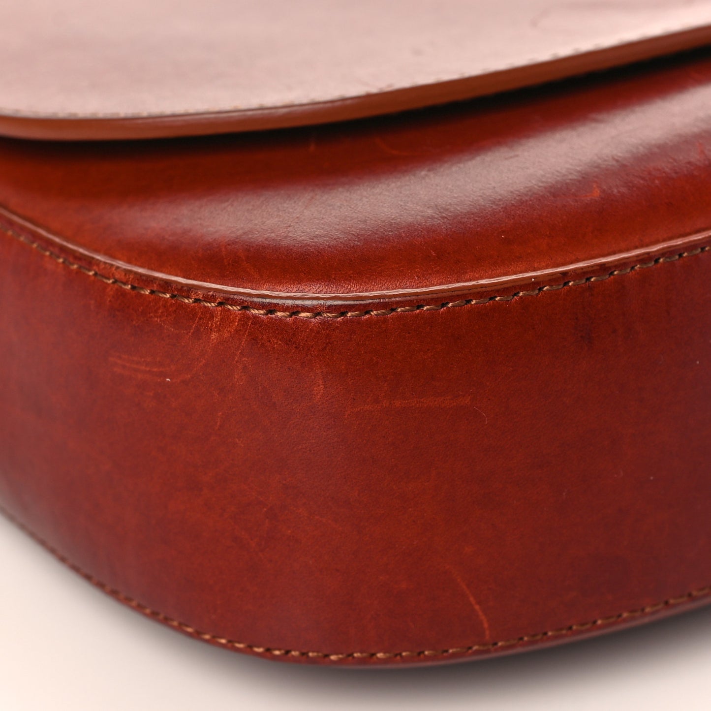 Calfskin Crossbody Bag Saddle