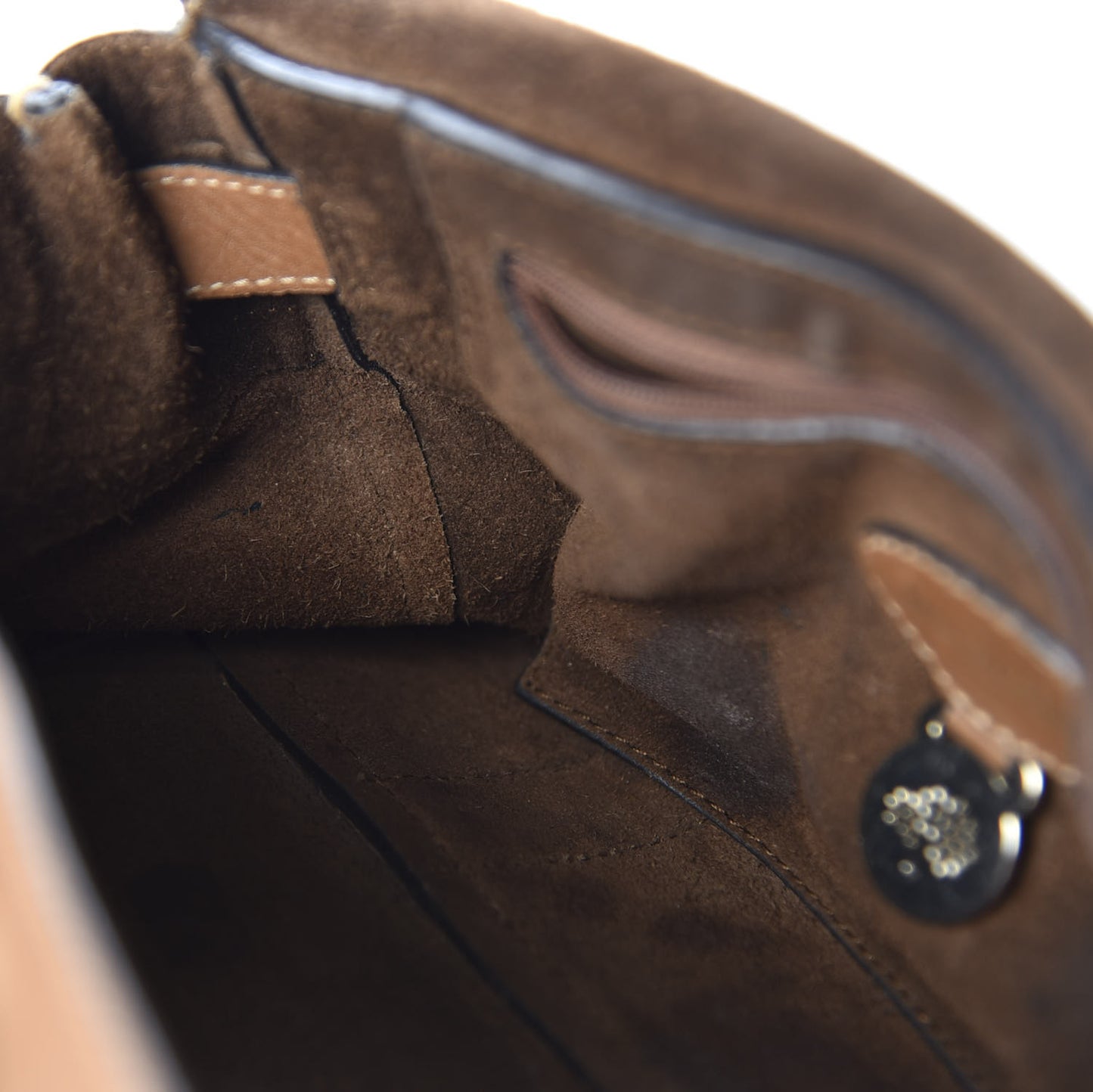 Soft Matte Calfskin Small Cookie Bayswater Satchel Oak