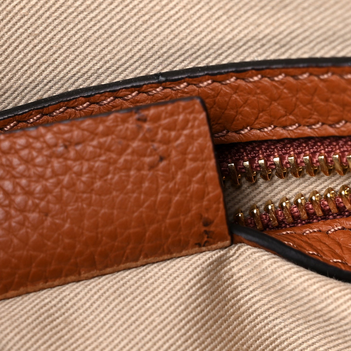 Calfskin Medium Marcie Satchel Tan