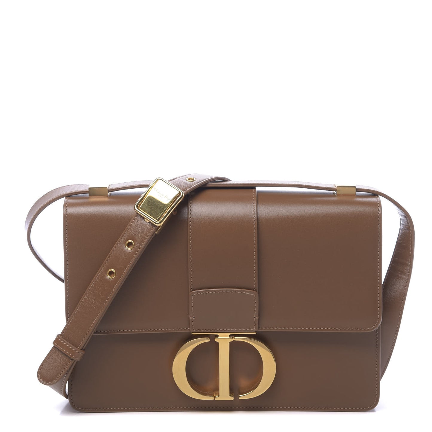 Smooth Calfskin 30 Montaigne Flap Bag Brown