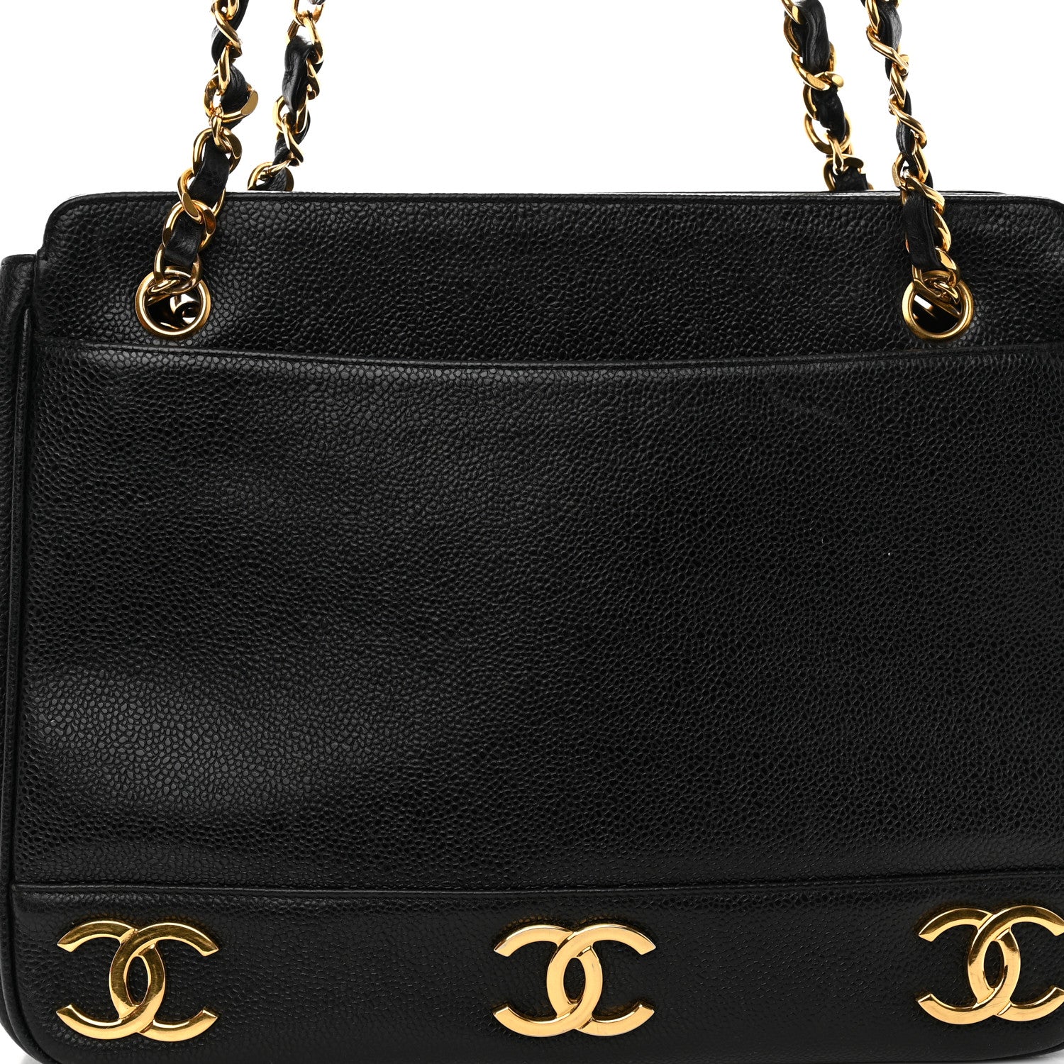 Chanel Caviar CC Shoulder Bag Black 8 of 12