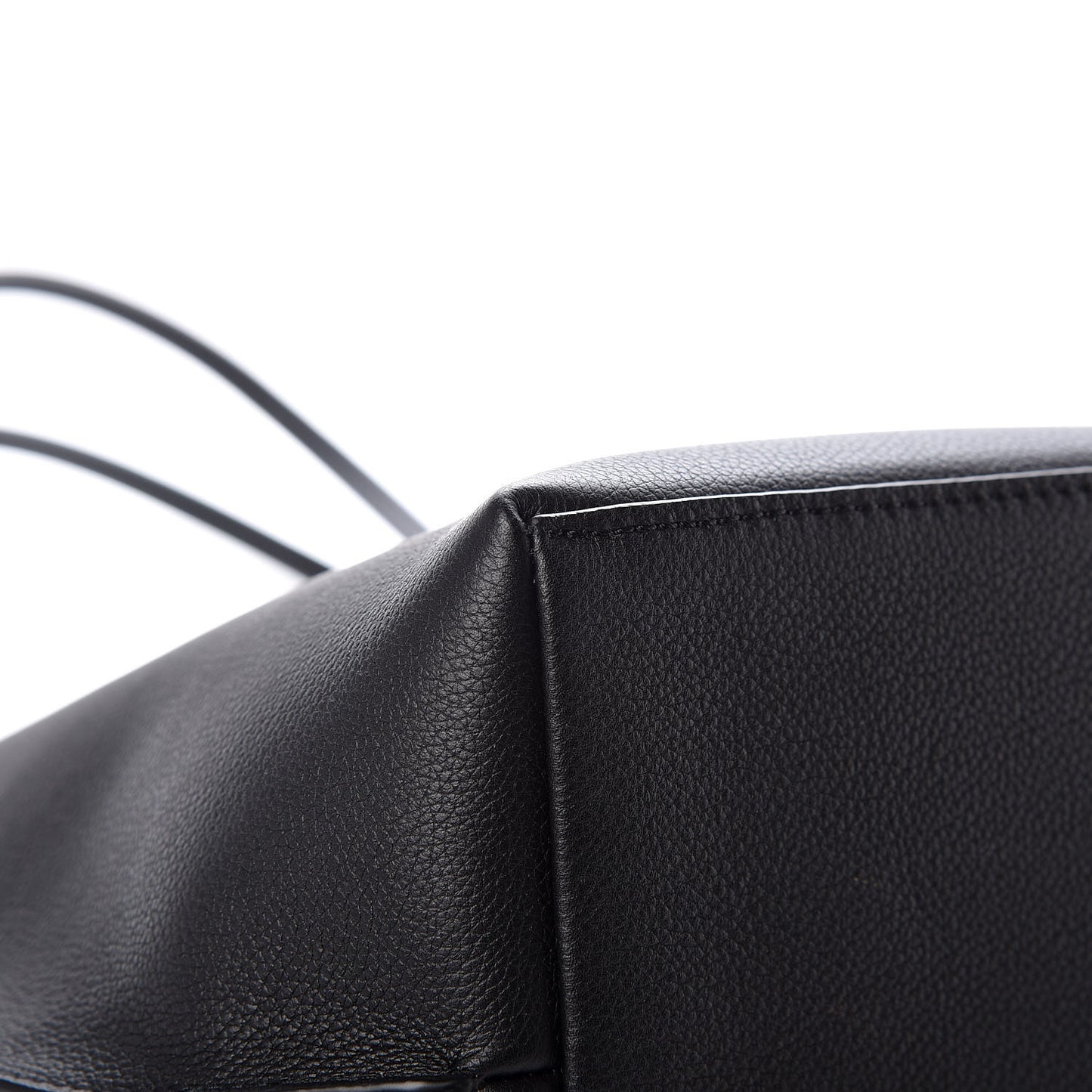 Calfskin Lockme Go Tote Black