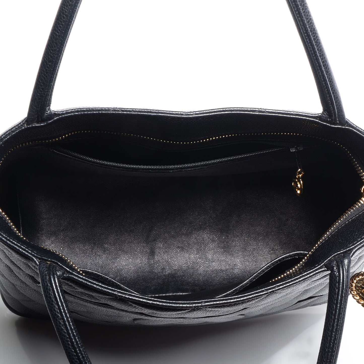 Caviar Medallion Tote Black