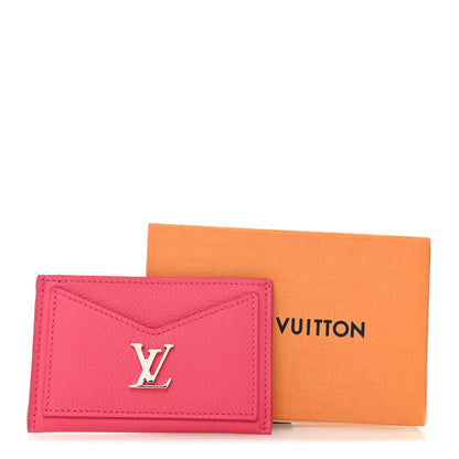 Louis Vuitton Calfskin Lockme Card Holder Hot Pink 7 of 7