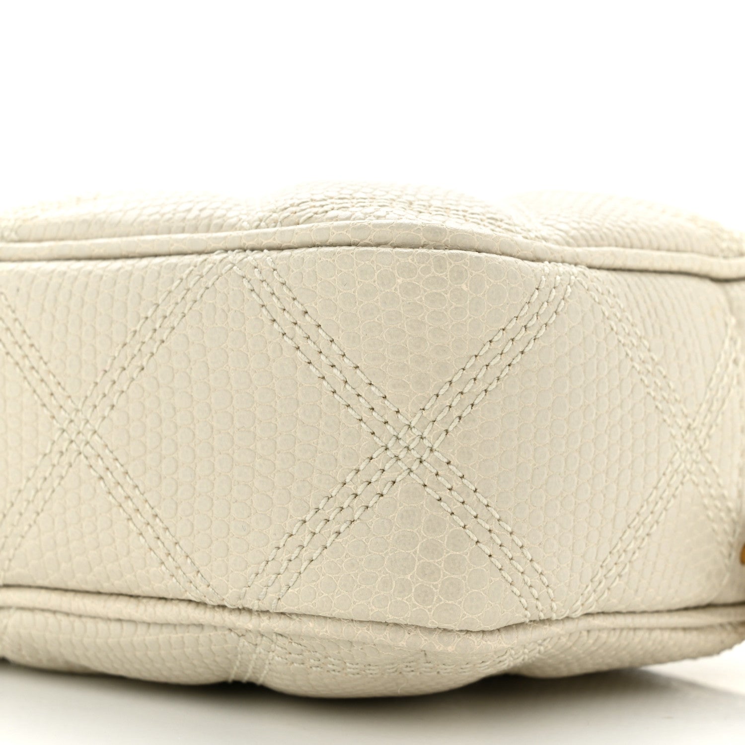 Saint Laurent Lizard Embossed Becky Camera Bag Blanc Vintage 10 of 10