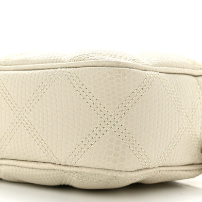 Saint Laurent Lizard Embossed Becky Camera Bag Blanc Vintage 10 of 10