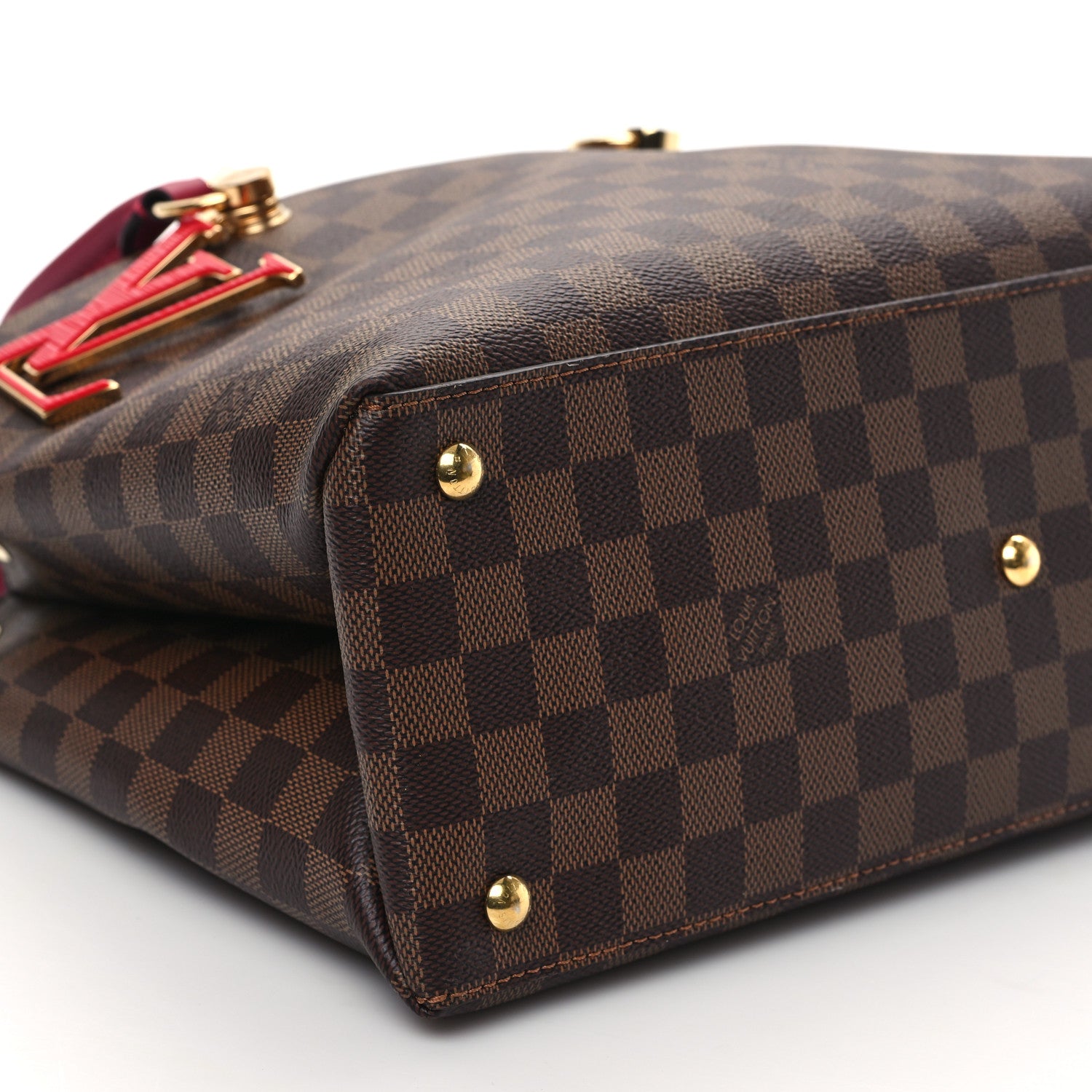 Louis Vuitton Damier Ebene LV Riverside Lie De Vin 8 of 9