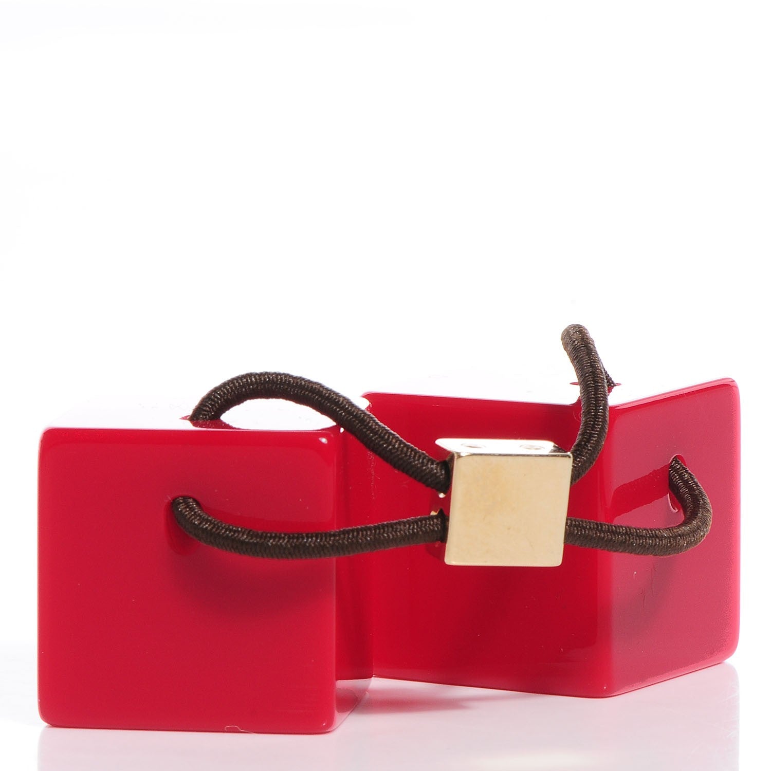 Louis Vuitton Resin LV Monogram Hair Cubes Dark Pink 3 of 4
