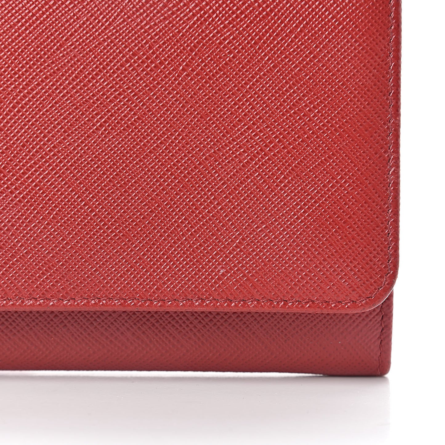 Saffiano Bi Color Wallet on Chain Fuoco Black
