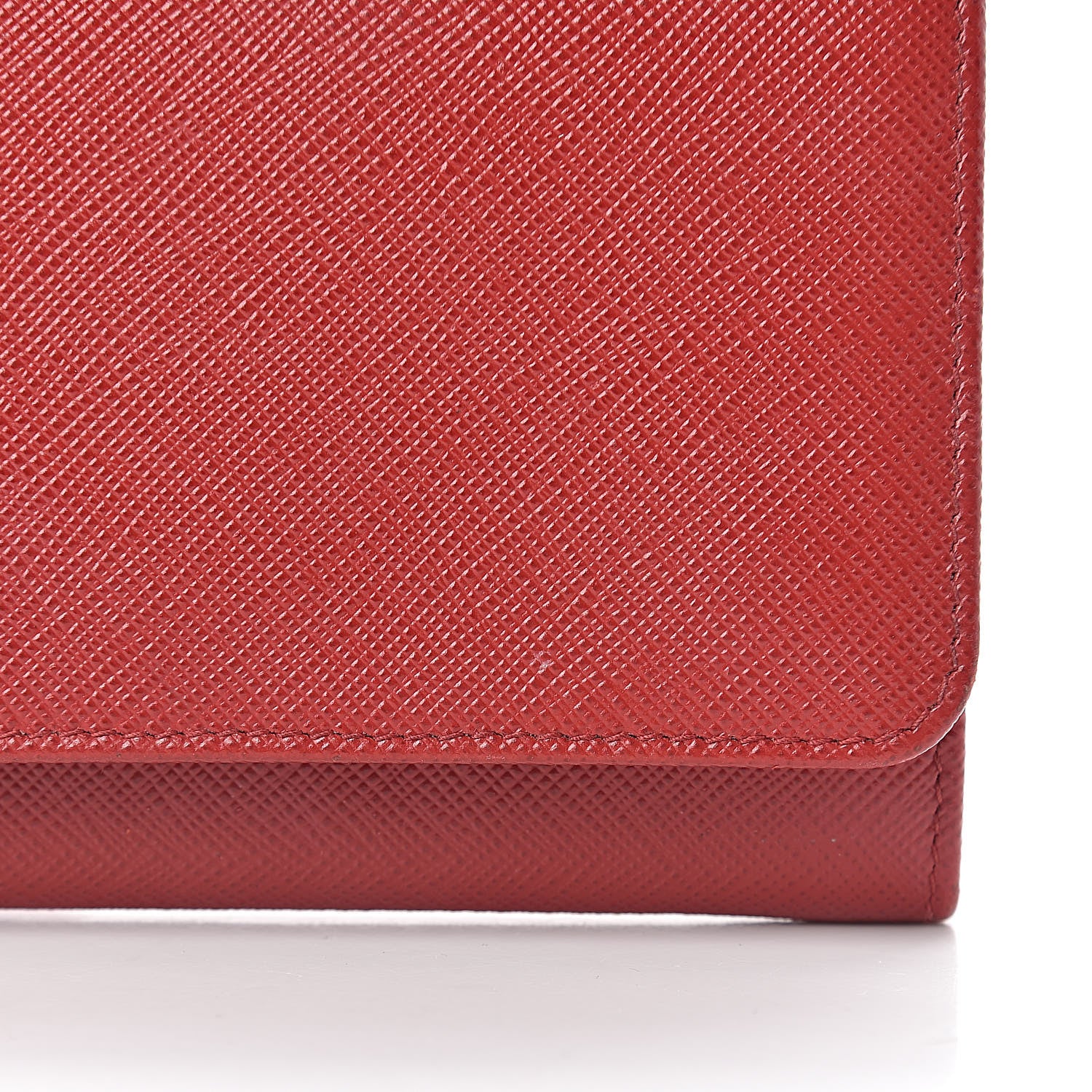 Prada Saffiano Bi Color Wallet on Chain Fuoco Black 14 of 19