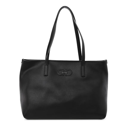 Salvatore Ferragamo SALVATORE FERRAGAMO Calfskin Medium Tote Black 1 of 11