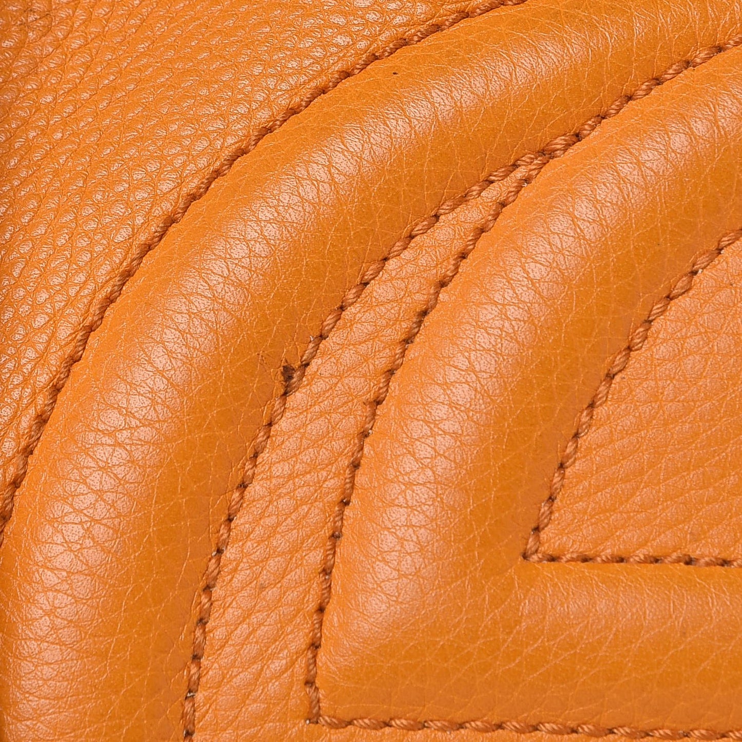 Pebbled Calfskin Medium Soho Chain Shoulder Bag Curcuma