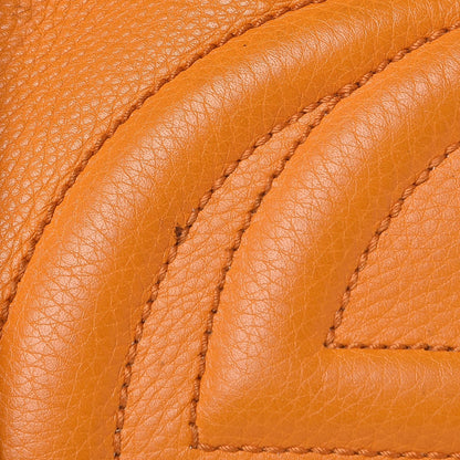 Gucci Pebbled Calfskin Medium Soho Chain Shoulder Bag Curcuma 11 of 20