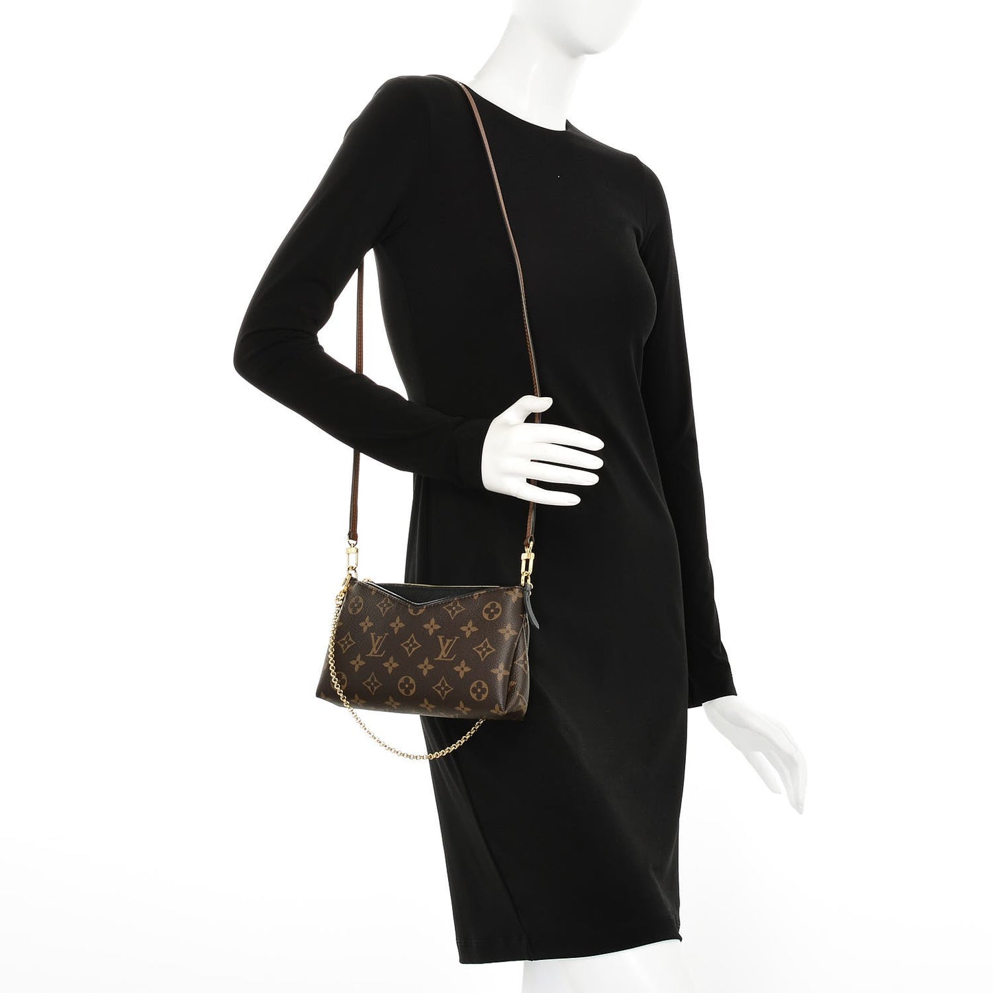 Monogram Pallas Clutch Black
