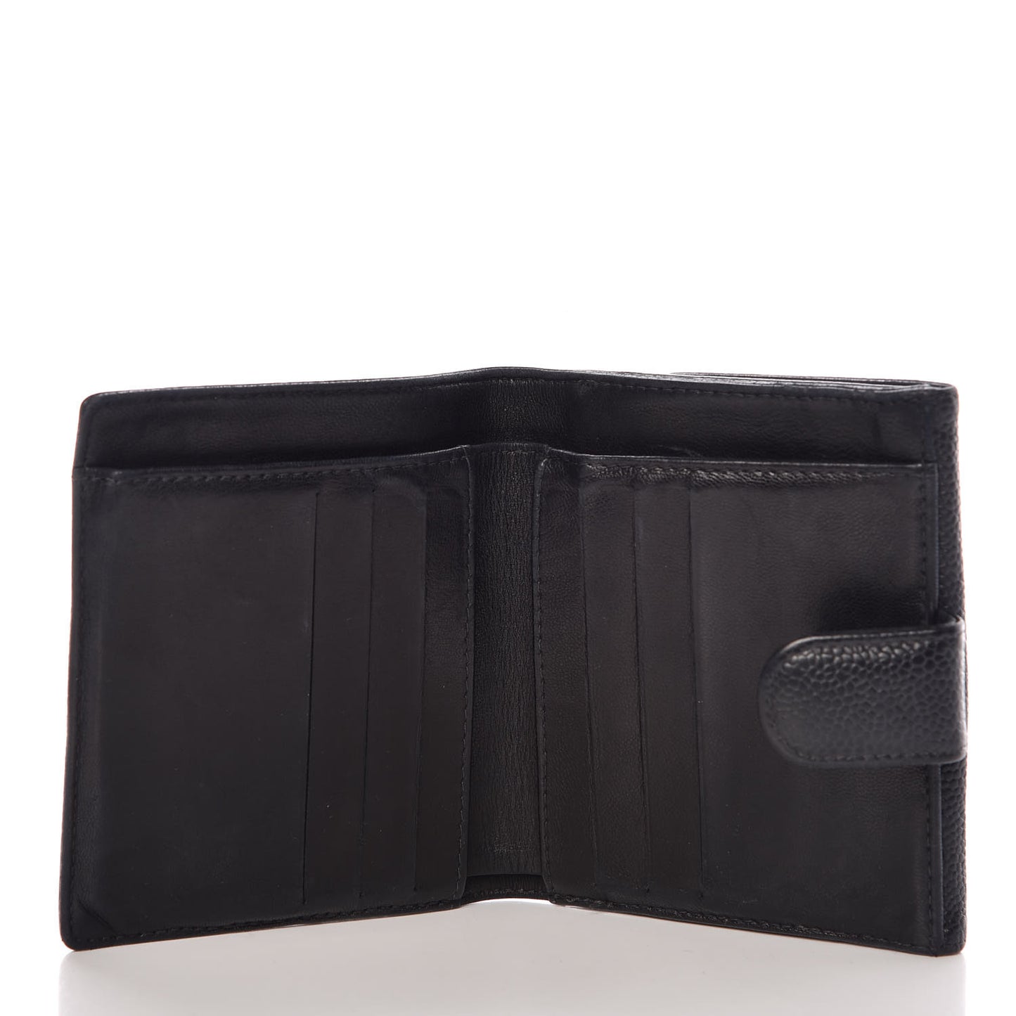Caviar Timeless CC Compact French Wallet Black