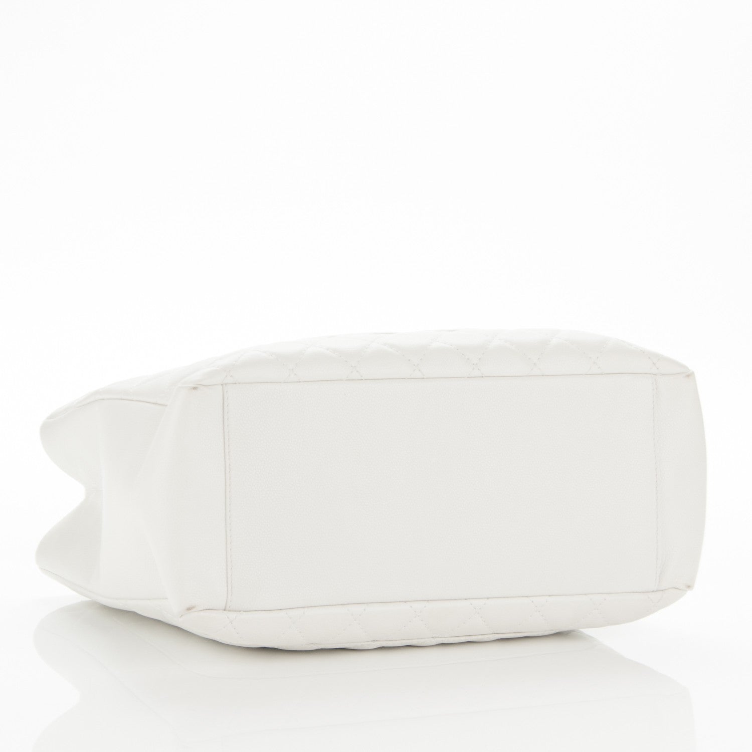 Chanel Caviar Quilted Grand Shopping Tote GST White 4 of 11
