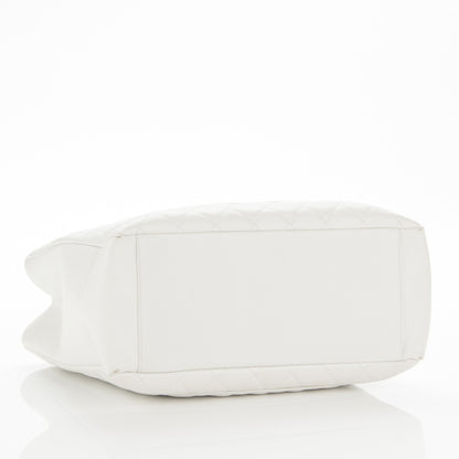 Chanel Caviar Quilted Grand Shopping Tote GST White 4 of 11