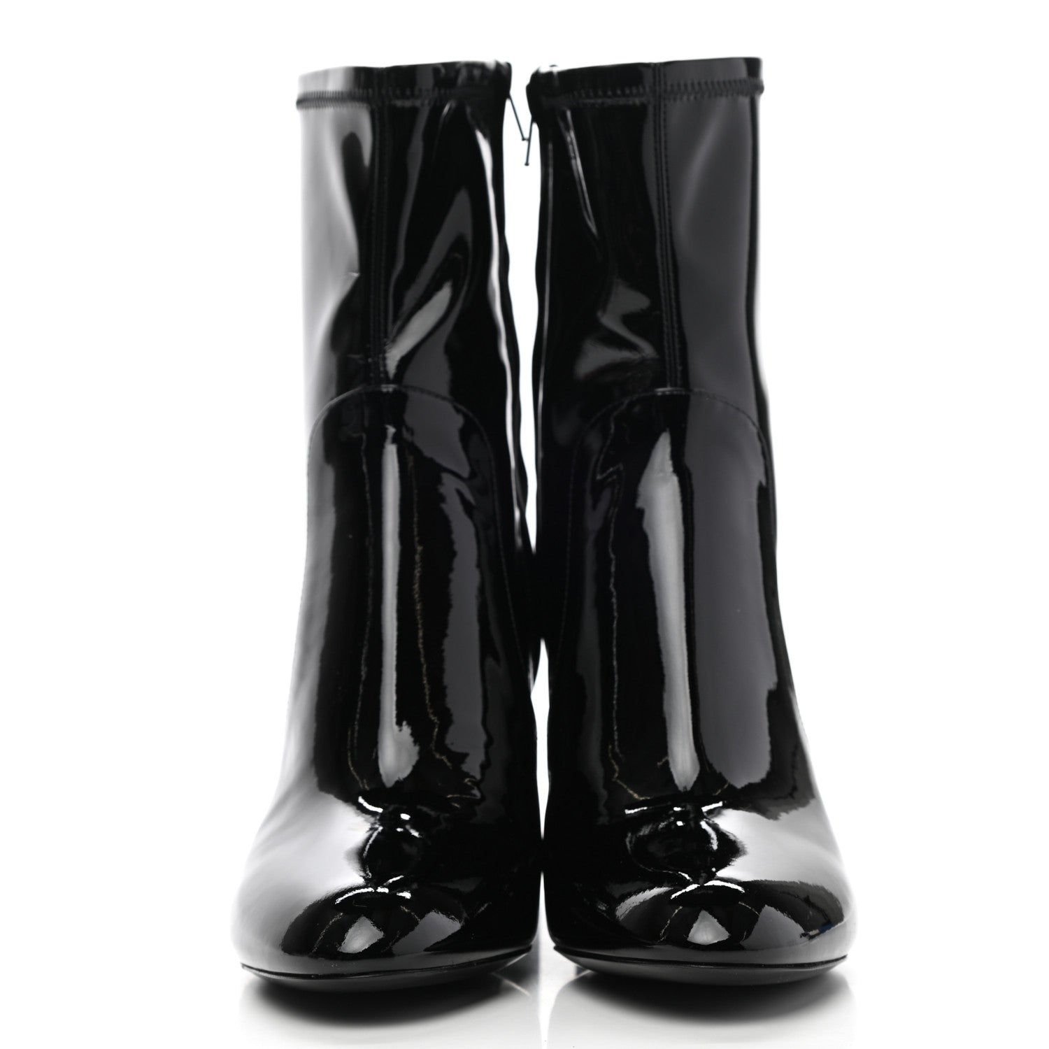 Louis Vuitton Patent Silhouette Ankle Boots 39 Black 2 of 8