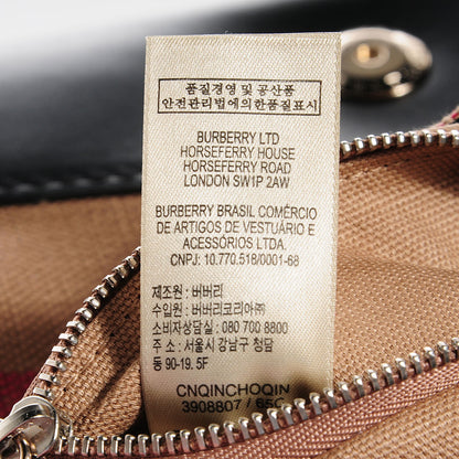 Burberry Canvas House Check Small Henham Crossbody Black 10 of 13