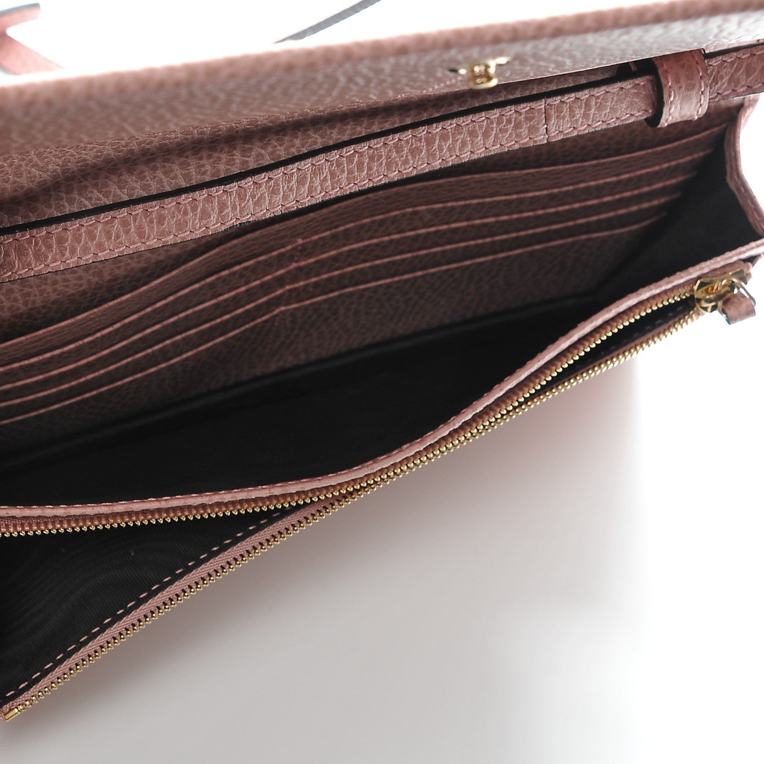 Gucci Dollar Calfskin Mini Swing Wallet Bag Soft Pink 7 of 9