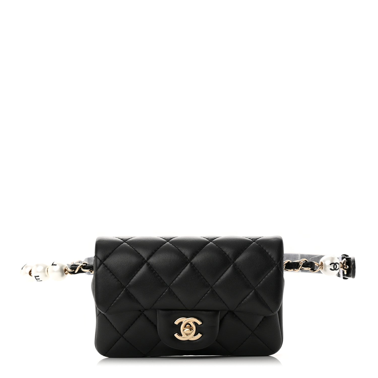 Chanel Lambskin Quilted Mini My Precious Waist Bag Black 1 of 11