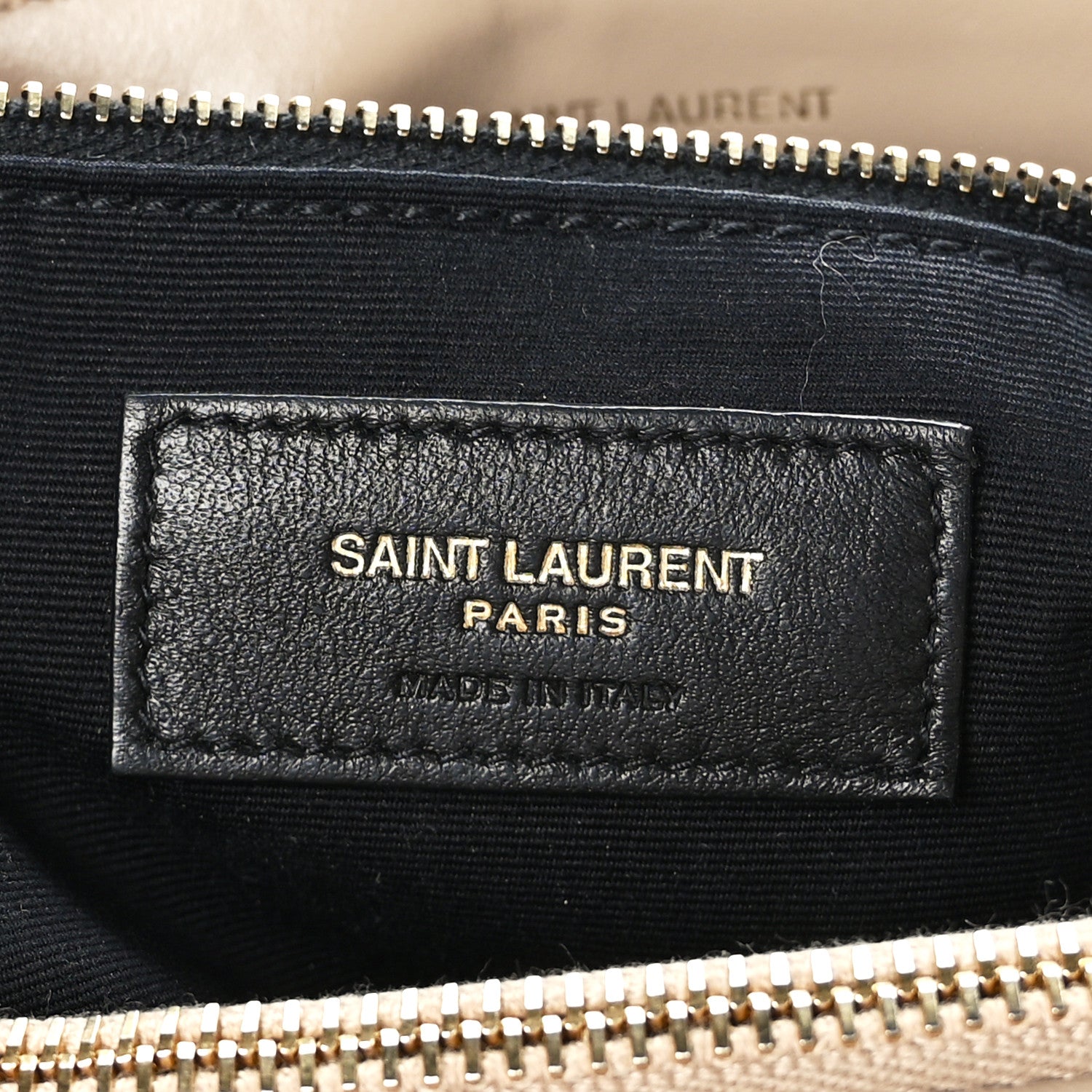 Saint Laurent Calfskin Y Quilted Monogram Medium Loulou Chain Satchel Dark Beige 6 of 9