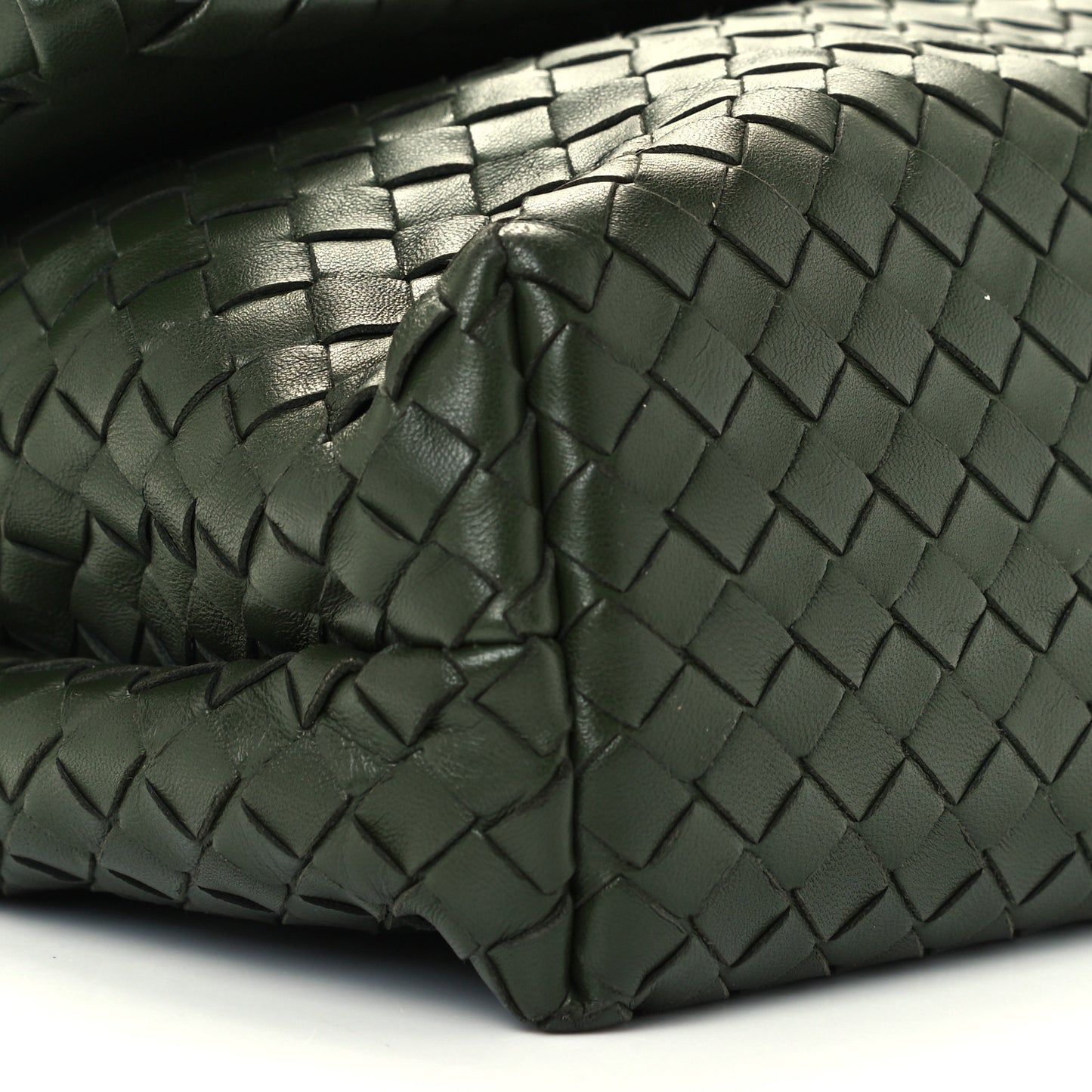 Nappa Intrecciato Baby Olimpia Shoulder Bag Moss