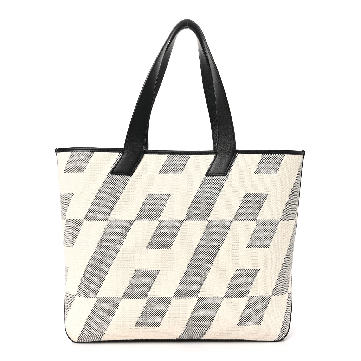 Hermes Swift H Canvas Cabas H En Biais 40 Black Ecru 1 of 11