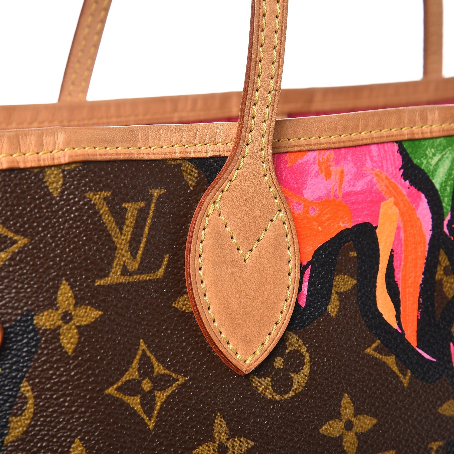 Louis Vuitton Monogram Roses Neverfull MM 11 of 12
